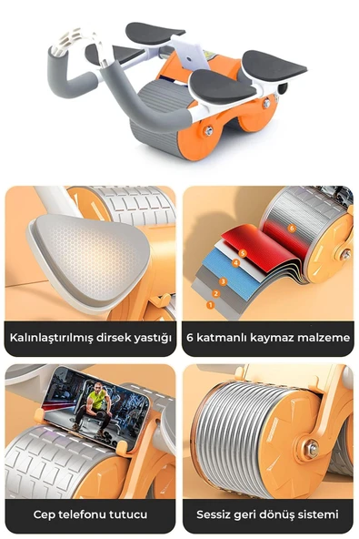 Dirsek Destekli Mekik, Karın Egzersiz Aleti - 3