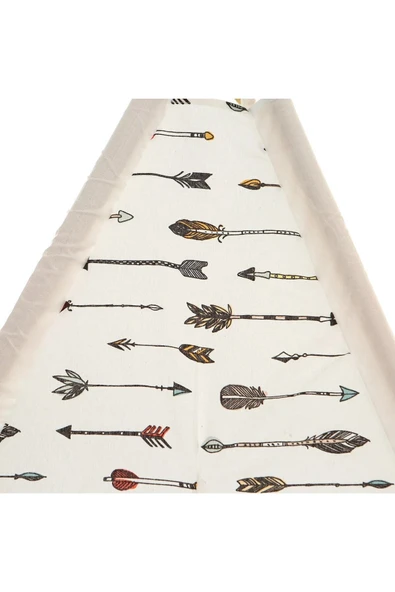 SAFEMOM Ahşap Kızılderili Çocuk Oyun Çadırı - Arrow - 4