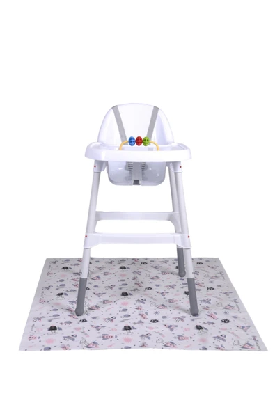 SAFEMOM - Tek Kullanımlık Kağıt Aktivite Örtüsü - Mama Sandalyesi Örtüsü - 4