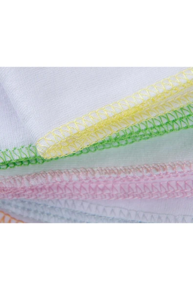 SAFEMOM %100 Pamuk Penye Bebek Ağız Mendili, Kusmuk Bezi, 25x25 Cm - 10'lu Paket - 2