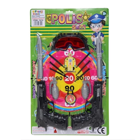 Çocuk FAB 7070 EL BOMBALI POLİS SETİ KARTELA
