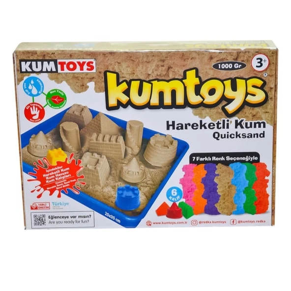 Çocuk 5329 Kumtoys, Hareketli Kum Seti 1000 gr / +3 yaş - 2