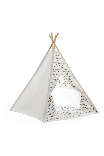 SAFEMOM Ahşap Kızılderili Çocuk Oyun Çadırı - Arrow - 3