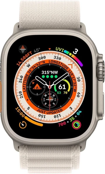 Apple Watch 49 mm Yeşil Alpine Loop - Küçük Boy - Teşhir - 2