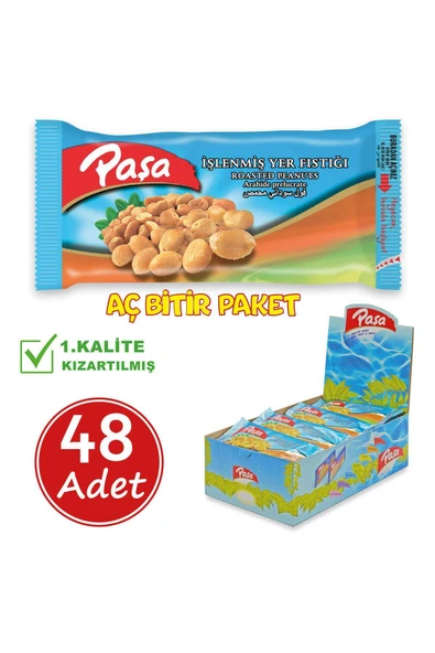 İşlenmiş Yer Fıstığı 30 gr X 48 Adet (1440 gr)