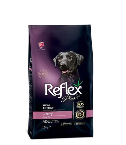Reflex Plus High Energy Biftekli Yetişkin Köpek Maması 15 kg