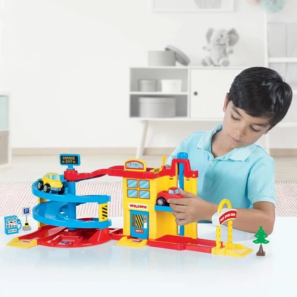 Çocuk 5152 Otopark Oyun Seti -Dolu - 3