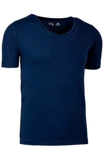 Bsm Erkek Modal Kısa Kol V Yaka Body 41603 - Resim 7