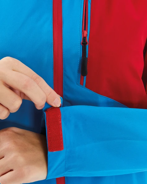 Mapamyumco Windbreaker Kadın Ceket-MAVİ-KIRMIZI - 12