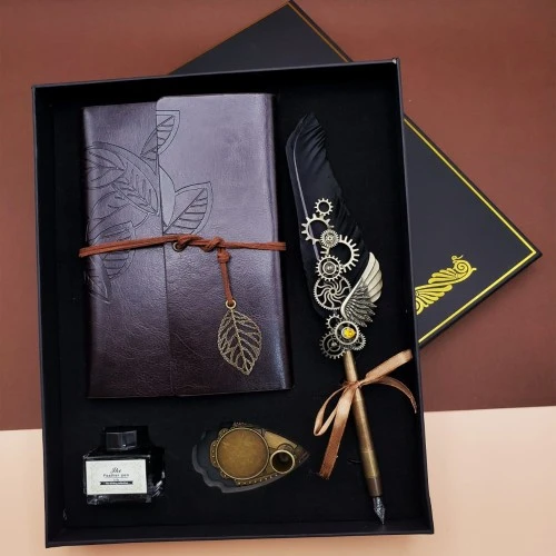 Tüylü Divit Hokka Kalem Seti ürün görseli 1