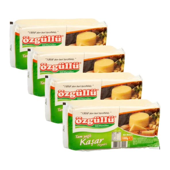 Özgüllü Kaşar Peyniri 1 kg x 4 Adet ürün görseli