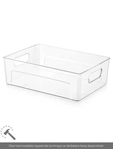 2'li Buzdolabı İçi Düzenleyici Saklama Organizeri Bpa Free Düzenleyici Darbeye Dayanıklı 28X19X9 cm - 2