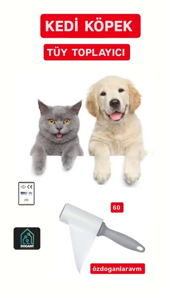 Kedi Köpek Saç Kıl Tüy Toplayıcı Rulo