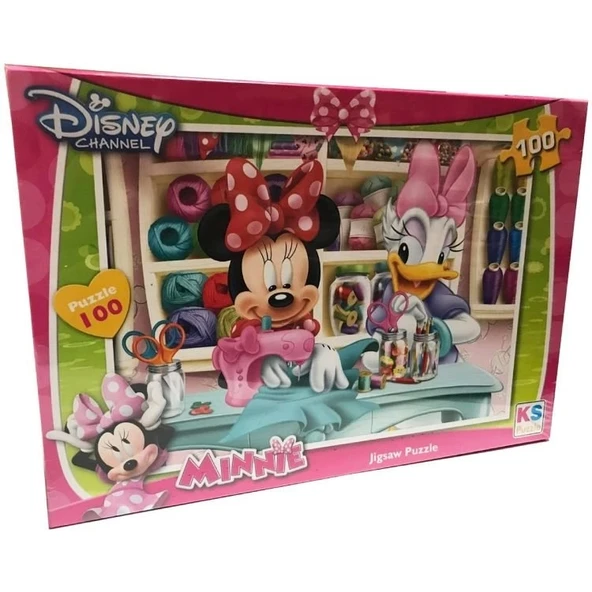 Çocuk 100 Parça Minnie Puzzle ürün görseli