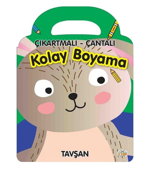 3-6 yaş Çıkartmalı-Çantalı Kolay Boyama Seti (4 Kitap) - 2