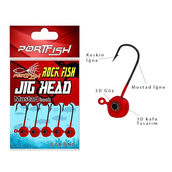 PortFish JigHead Rock Fish 1Gr