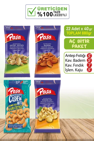 Karışık Kuruyemiş 40 gr X 22 Adet (880 gr) - 3