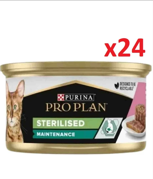 Pro Plan Somonlu Kısırlaştırılmış Kedi Konservesi 85gr x 24 Adet