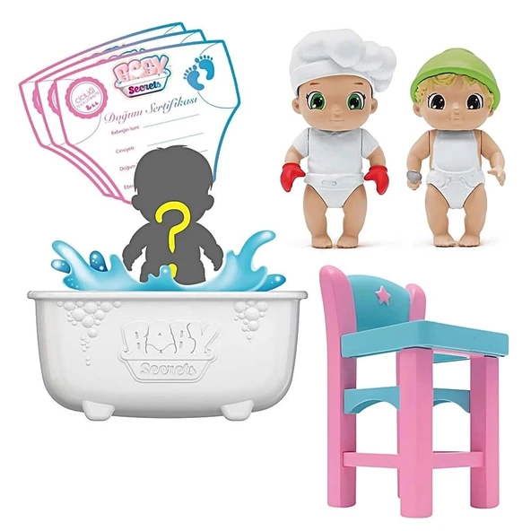 Çocuk Baby Secrets Sürpriz Figür ve Bebek Arabası Seti - 4