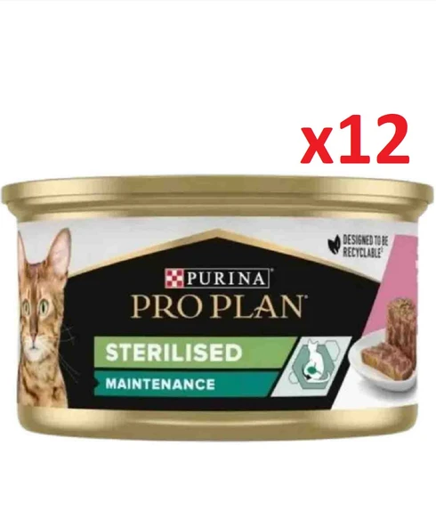 Pro Plan Somonlu Kısırlaştırılmış Kedi Konservesi 85gr x 12 Adet - 4