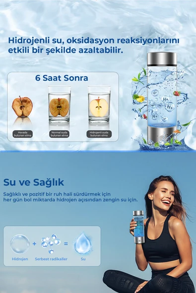 Taşınabilir Hidrojenli Su Üreteci Cihazı | Şarj Edilebilir & Spe/pem Teknolojili - 4