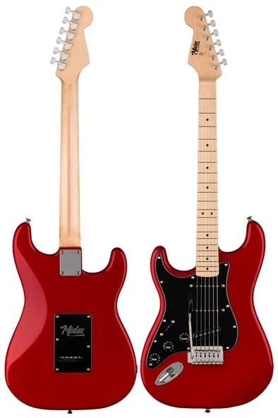 Midex RPH-31RD Solak Elektro Gitar Seti Maple Klavye Strat Kasa SSS Manyetik - 4