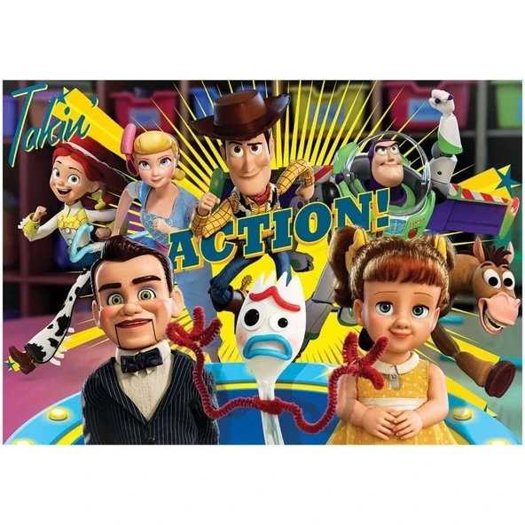 Çocuk 100 Parça Toy Story 4 Puzzle ürün görseli 1