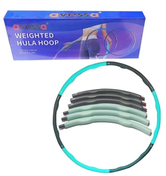 Avessa Hlp-100 Ağırlıklı Hulahop 1,2Kg Gri-Mavi