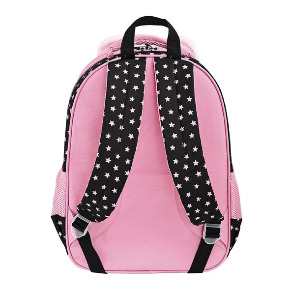 Muggle 2 Bölmeli Hey There Okul Sırt Çantası Siyah (MU-9091) - Resim 3