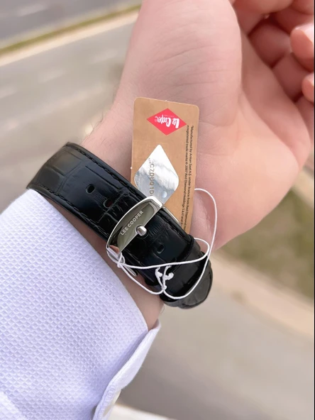 Lee Cooper Deri Kordon Takvimli Kadran 5 Atm Suya Dayanıklı Erkek Kol Saati ELC.351 - 5