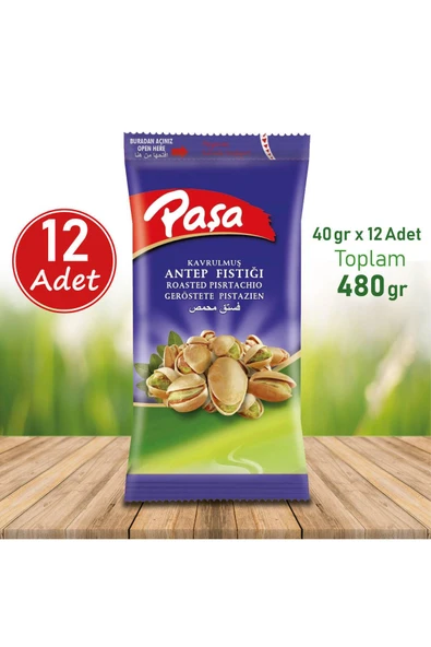 Kavrulmuş Antep Fıstığı 40 gr X 12 Adet (480 gr) - 6