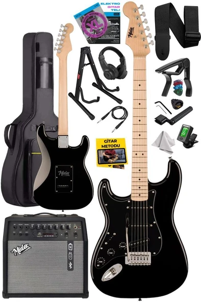 Midex RPH-31BK-50AMP Solak Elektro Gitar 50W Amfili Full Set - 2