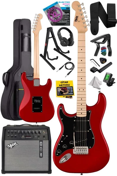 Midex RPH-31RD-50AMP Solak Elektro Gitar 50W Amfili Full Set - 2