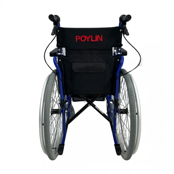 Poylin P110 Özellikli Standart Manuel Tekerlekli Sandalye(40 cm)