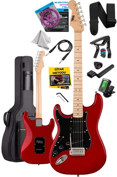 Midex RPH-31RD Solak Elektro Gitar Seti Maple Klavye Strat Kasa SSS Manyetik - 2