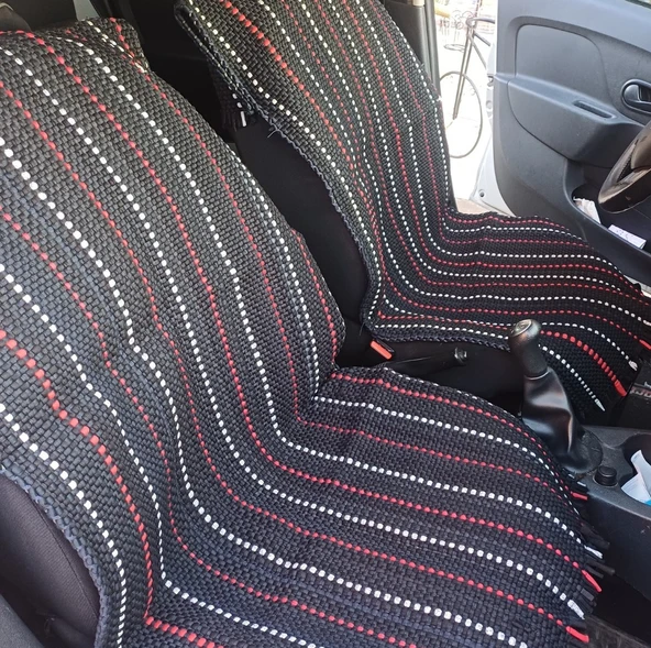 taşkınev home Terletmez Oto Kilim Ön 2 Pilot Ve Arka Koltuk Serme 3 Lü Takım Pamuklu - Resim 2