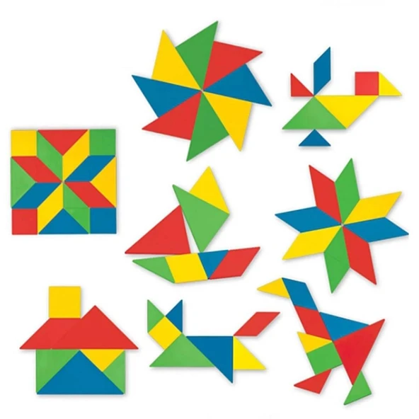 Çocuk Kutulu Tangram 28 Parça ürün görseli 1