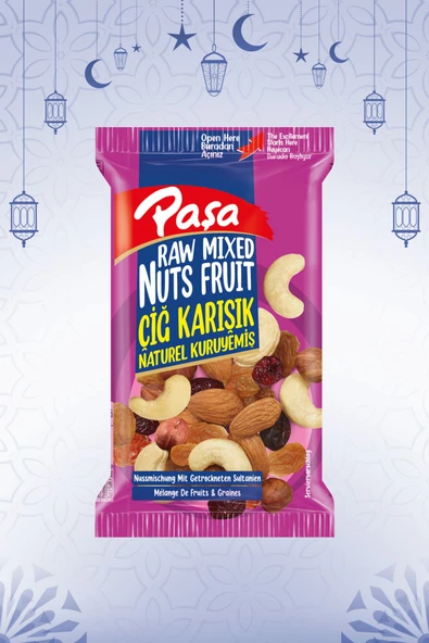 Çiğ Karışık Kuruyemiş 40 gr X 12 Adet (480 gr)
