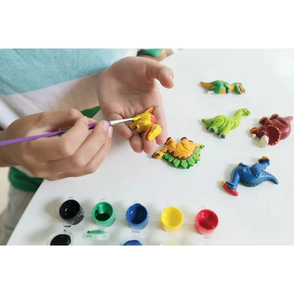 Çocuk 4M Dinozor Kalıp ve Boyama Seti - Resim 3