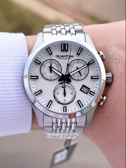Quantum Çelik Kordon İç Kadran Fonksiyonları Aktif 10 Atm Erkek Kol Saat EQ.1165.330 - 4