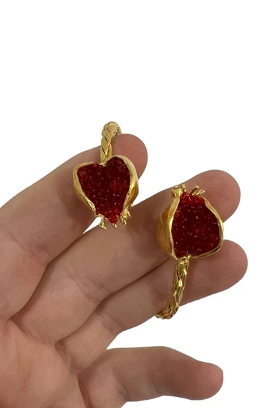 Bereket Serisi Kırmızı Kadın Nar Otantik Bileklik Bilezik - 6