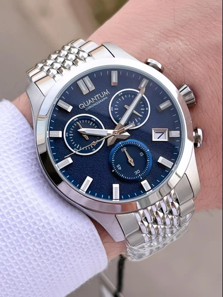 Quantum Çelik Kordon İç Kadran Fonksiyonları Aktif 10 Atm Erkek Kol Saat EQ.1165.391 ürün görseli