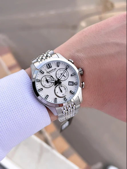 Quantum Çelik Kordon İç Kadran Fonksiyonları Aktif 10 Atm Erkek Kol Saat EQ.1165.330 - 2