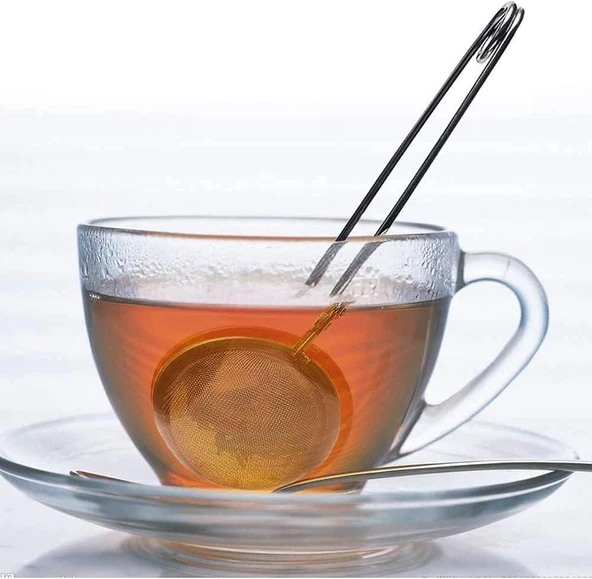 Zhlhome Kıskaçlı Bitki Çayı Filtresi Top Çay Demliği Çay Filtresi Maşası - 2