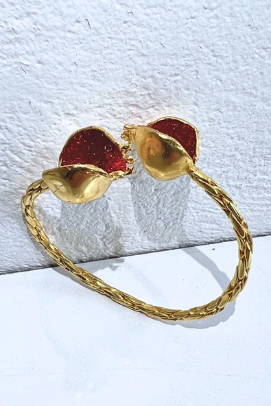 Bereket Serisi Kırmızı Kadın Nar Otantik Bileklik Bilezik - 7