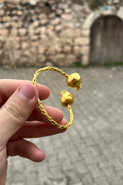 Bereket Serisi Kırmızı Kadın Nar Otantik Bileklik Bilezik - 4