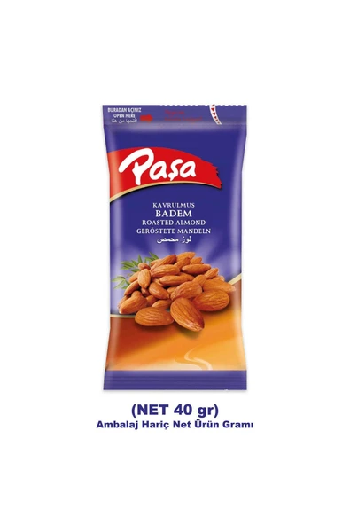 Kavrulmuş Badem 40 gr X 12 Adet (480 gr) - 3