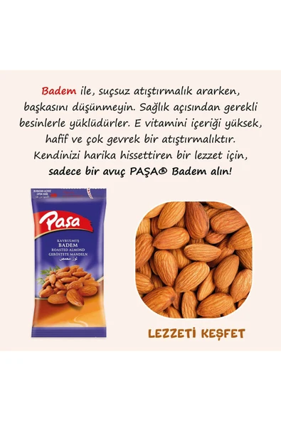 Kavrulmuş Badem 40 gr X 12 Adet (480 gr) - 4