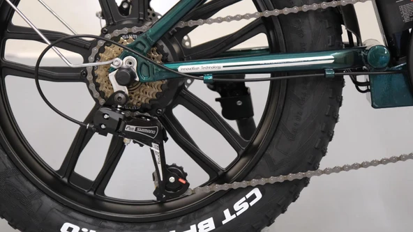 ZUMA - 20  - Katlanır - 7 Vites - M.Disc - Elektrikli - Nardo Gri -  Siyah - Resim 3