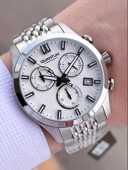 Quantum Çelik Kordon İç Kadran Fonksiyonları Aktif 10 Atm Erkek Kol Saat EQ.1165.330